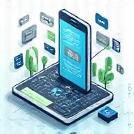 Mobile app development concept